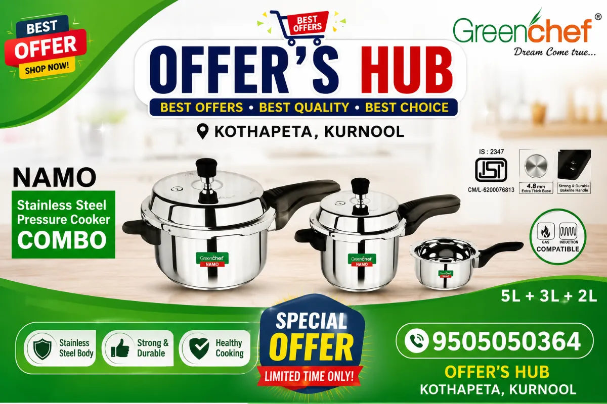 Greenchef stainless steel combo